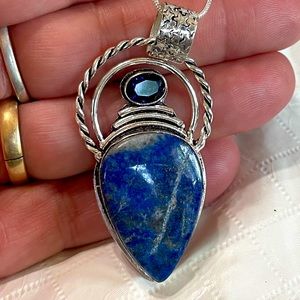 Lapis Lazuli and London blue topaz Gemstones